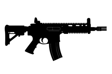 silhouette of a Semi-Automatic Battle Rifle