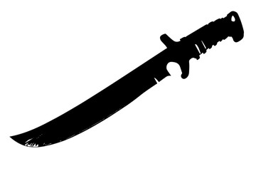 silhouette of a Special Forces Machete