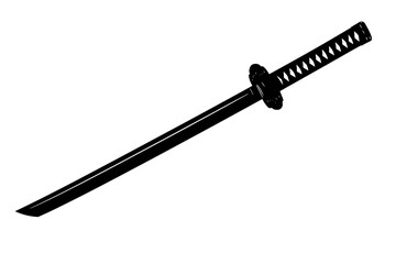 silhouette of a Tactical Katana