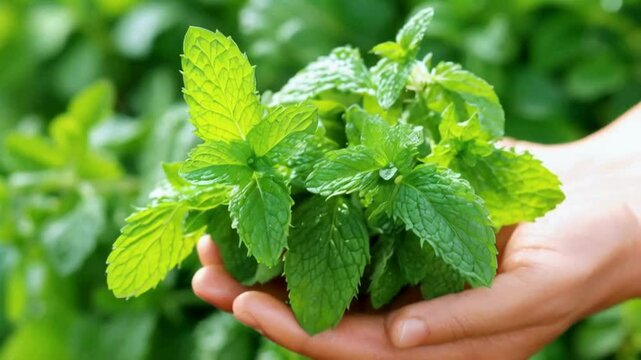 mint in hand