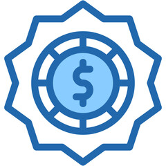 Vector Icon for Sticker, price, label, dollar