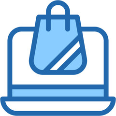 Vector Icon for Shop, online shopping, store, bag