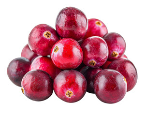 Obraz premium Fresh Cranberries Isolated on transparent background