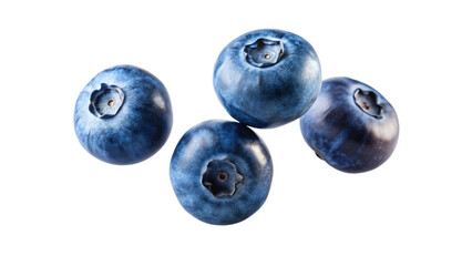 Blueberries, isolated on white, fresh and vibrant