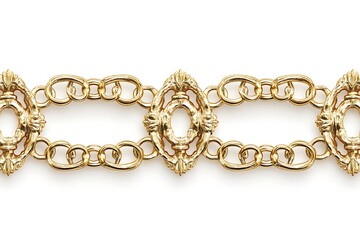 3d illustration stucco decoration, gold cartouche