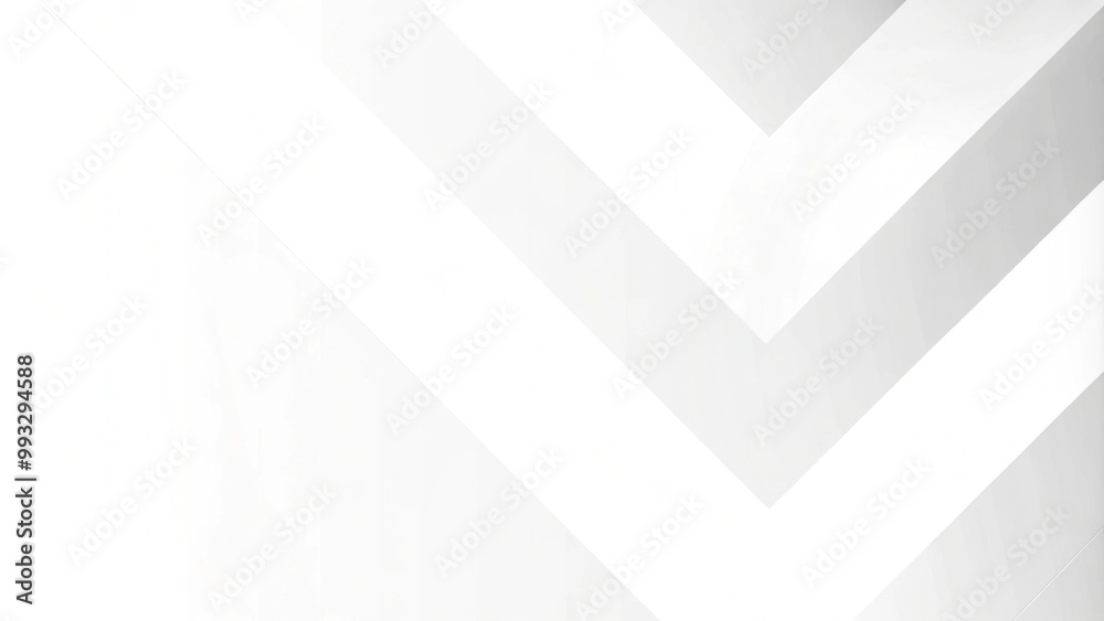 Wall mural white abstract vector long minimal banner. light neutral background with arrows and copy space for t