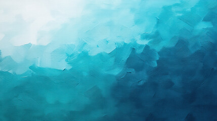 Fototapeta premium beautiful gradient of teal to aqua creates smooth transition of colors, evoking sense of calm and tranquility. This abstract artwork is perfect for modern decor