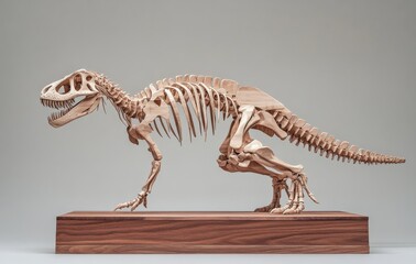 dinosaur skeleton rex jurassic period