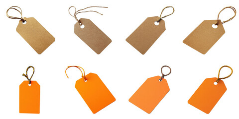PNG Price tag no bg sample mockup set tag label concept using for decoration.