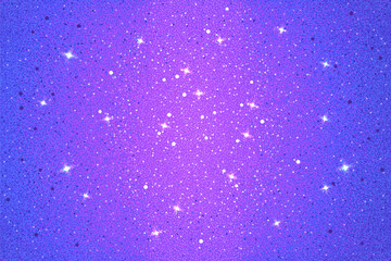 Realistic vector gradient background. Shiny blue horizontal backdrop. Luxury banner template. Outer space with stars
