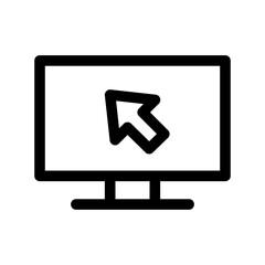 Monitor icon template