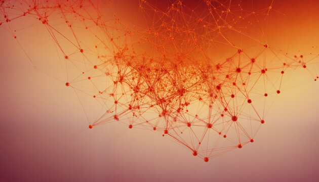 Colorful neural connections, artificial intelligence visualization, brain connections, network