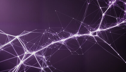 Colorful neural connections, artificial intelligence visualization, brain connections, network