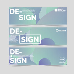 Abstract banner background design templates
