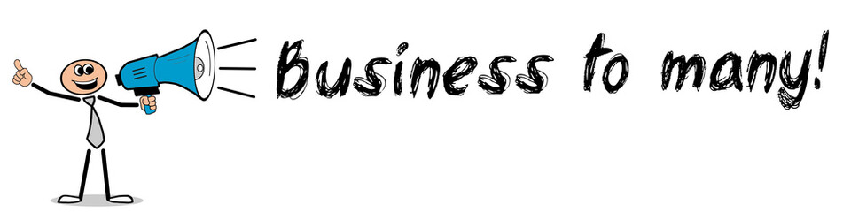 Fototapeta premium Business to many!