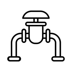 Pipeline line icon