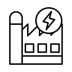 Energy Production line icon