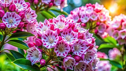 Beautiful Display of the State Flower of Connecticut - The Mountain Laurel in Blooming Season