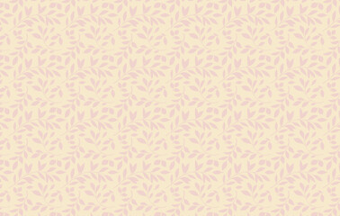 Naklejka premium Leaves seamless vector pattern backdrop. Leaf shape pattern wallpaper. Leaf shape elements wrapping paper design. Hand drawn. Simple design for textile, wallpaper, fabric prints or wrapping.