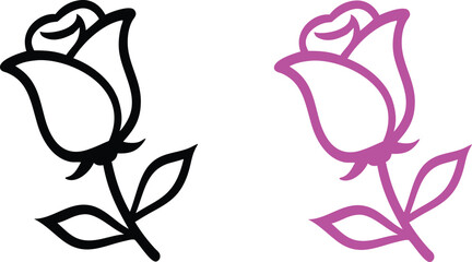 Rose flower eps vector file
