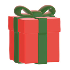斜め上から見たプレゼントボックスの3Dイラスト4