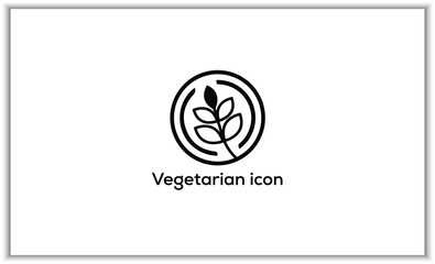 Obraz premium vegetarian icon