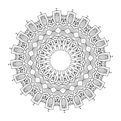 Mandala coloring for stress relief