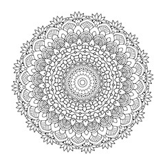 Relaxing mandala coloring pages