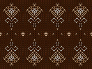 Colorful seamless knitting pattern. Design for capet, wrapping, clothing, knitting, Ikkat, ikat, fabric.