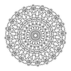 Intricate mandala coloring pages