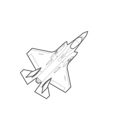 F-35 Lightning II model. War plane icon. illustration of a f-35 .
