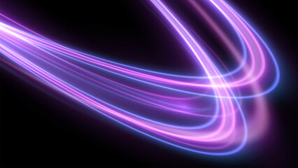 Neon lights background. Lights background with design. Abstract background in purple neon colors.
