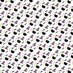 Halloween pattern background vector illustration.
