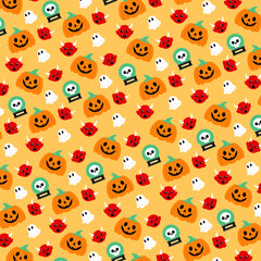 Halloween pattern background vector illustration.