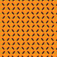 Halloween pattern background vector illustration.