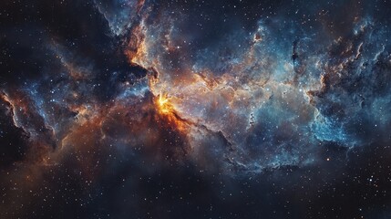 Fototapeta premium A captivating celestial image showcasing the wonders of space