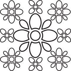 flower petals coloring page
