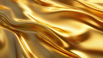 Abstract shiny smooth gold foil metal texture background