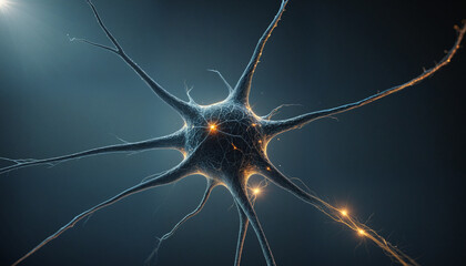 Neuron, abstract footage of a neuron activating, geometric shapes, up close, artificial intelligence, connections and networks