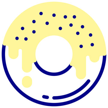 recommend clip art: donut mixed outline vector icon