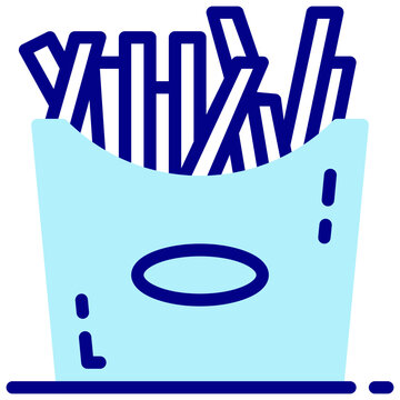 recommend clip art: fries mixed outline vector icon