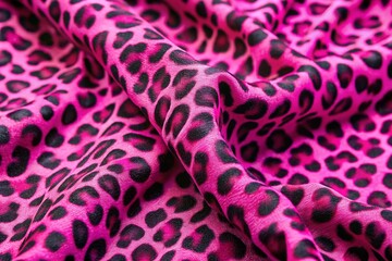 Obraz premium Light Pink Cheetah Print Fabric Texture for Fashion, Home Decor, and Graphic Design Projects