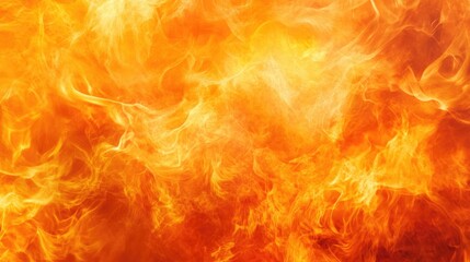 Fototapeta premium Intense Close Up of Fiery Orange and Yellow Flames