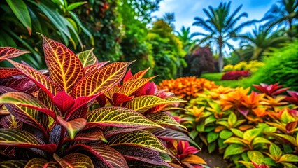 Obraz premium Lush Green Five-Leaved Plants in Natural Setting for Tranquil Botanical and Garden Decor Ideas