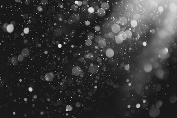 Fototapeta premium The background is mostly black and there is little bokeh, minimalist style.