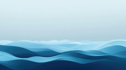 Abstract Blue Wavy Background, Minimalist Digital Art, Modern Design, Graphic Design, Texture, Pattern