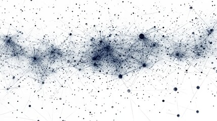 Obraz premium A network of data points connected by lines, creating geometric patterns. This represents a technology system where data is organized and shared.