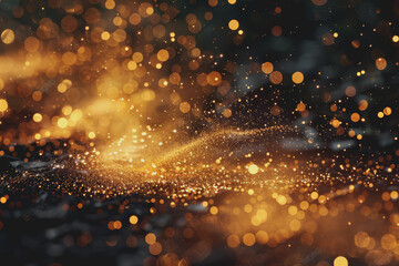 Naklejka premium Subtle glowing particles scattered for a magical touch.