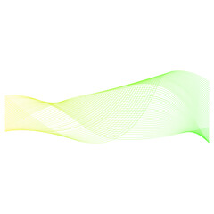 spectrum gradient line wave on white background, vector illustration.