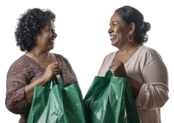 PNG Green grocery bag shopping portrait handbag.